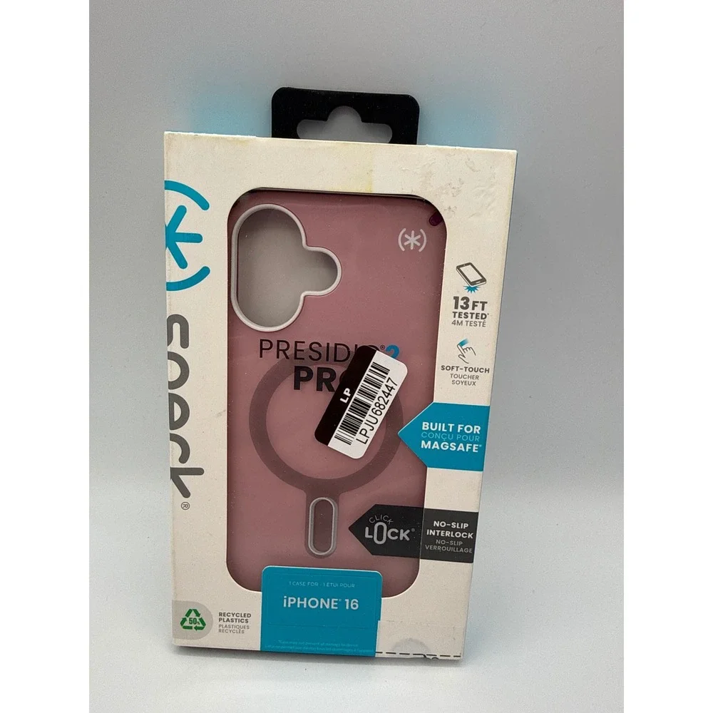 Speck Presidio2 Pro Case iPhone 16 Pink New MagSafe ClickLock Protective